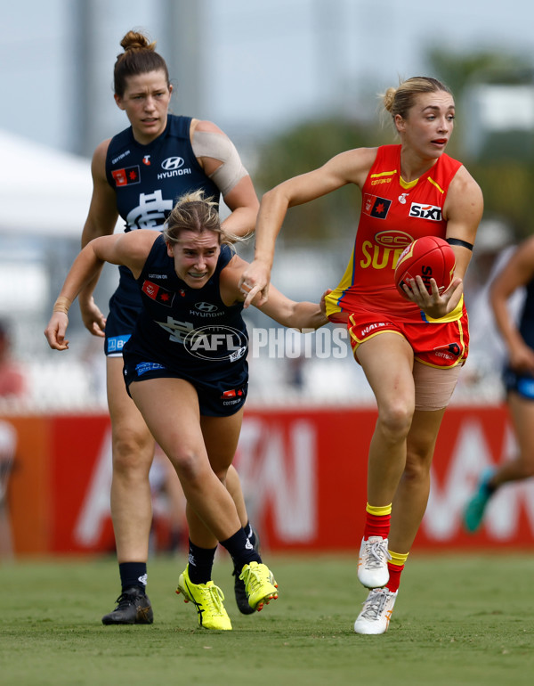 AFLW 2024 Round 02 - Gold Coast v Carlton - A-53795503