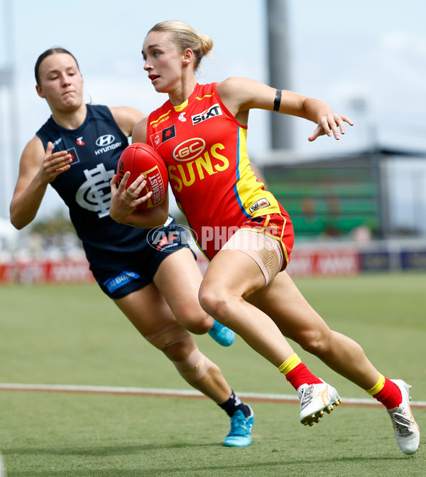 AFLW 2024 Round 02 - Gold Coast v Carlton - A-53795505