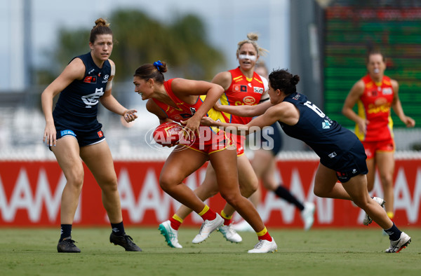 AFLW 2024 Round 02 - Gold Coast v Carlton - A-53797555