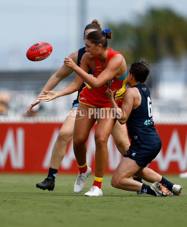 AFLW 2024 Round 02 - Gold Coast v Carlton - A-53797558