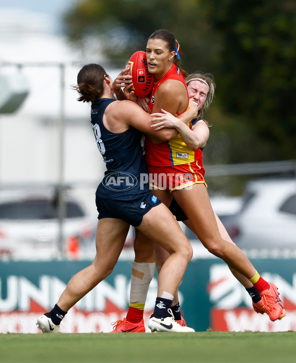 AFLW 2024 Round 02 - Gold Coast v Carlton - A-53797568