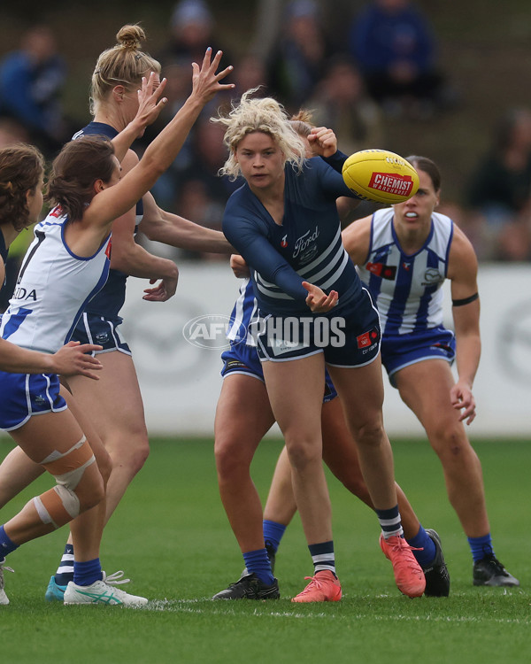 AFLW 2024 Round 02 - North Melbourne v Geelong - A-53800437