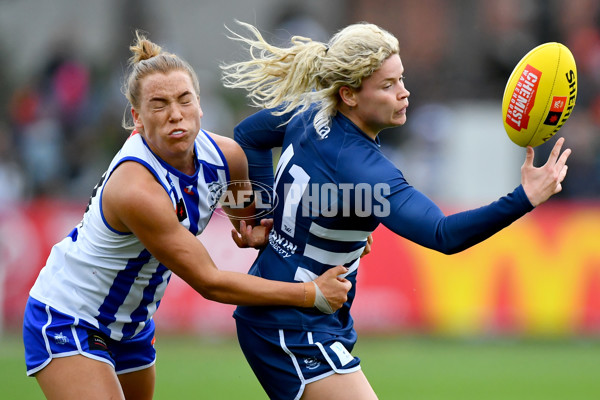 AFLW 2024 Round 02 - North Melbourne v Geelong - A-53800462