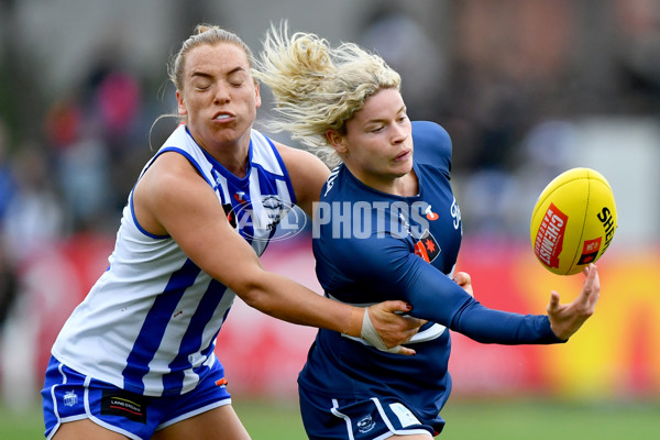 AFLW 2024 Round 02 - North Melbourne v Geelong - A-53800465