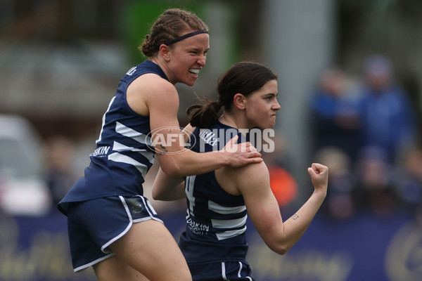 AFLW 2024 Round 02 - North Melbourne v Geelong - A-53806144