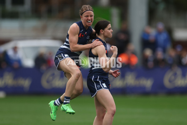 AFLW 2024 Round 02 - North Melbourne v Geelong - A-53806147