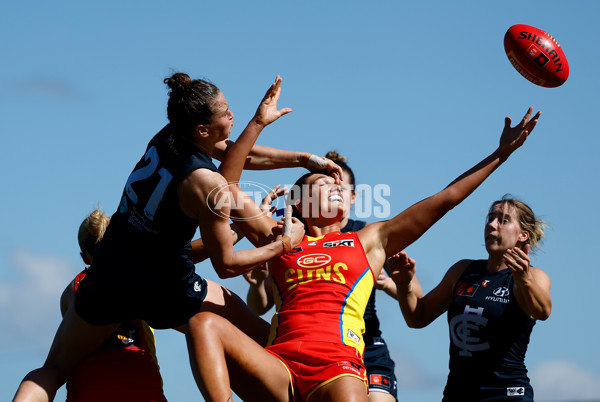 AFLW 2024 Round 02 - Gold Coast v Carlton - A-53808442