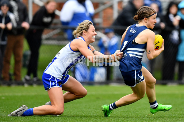 AFLW 2024 Round 02 - North Melbourne v Geelong - A-53808986