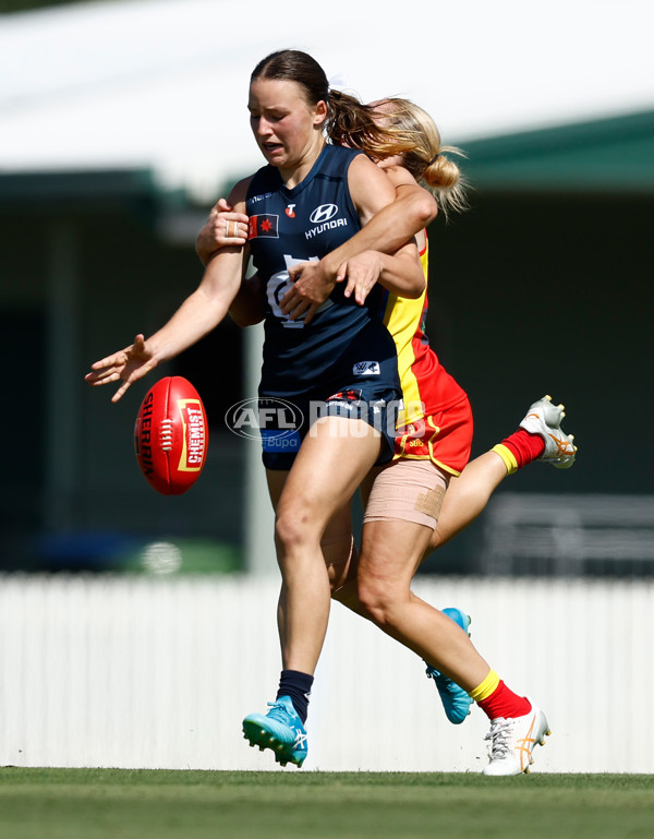 AFLW 2024 Round 02 - Gold Coast v Carlton - A-53809055