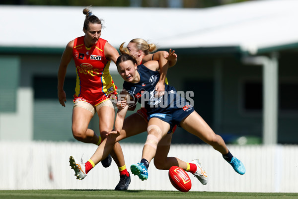 AFLW 2024 Round 02 - Gold Coast v Carlton - A-53810896