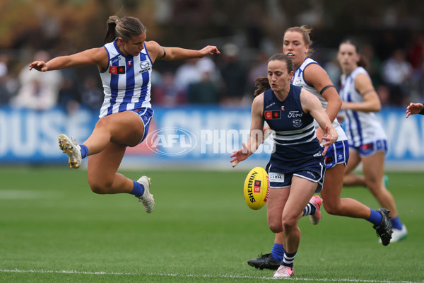 AFLW 2024 Round 02 - North Melbourne v Geelong - A-53821442