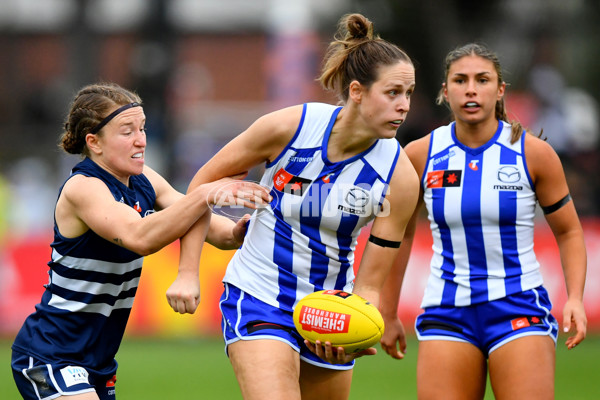 AFLW 2024 Round 02 - North Melbourne v Geelong - A-53821445