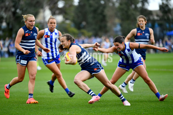 AFLW 2024 Round 02 - North Melbourne v Geelong - A-53824038