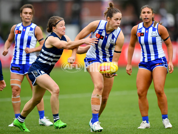 AFLW 2024 Round 02 - North Melbourne v Geelong - A-53824230