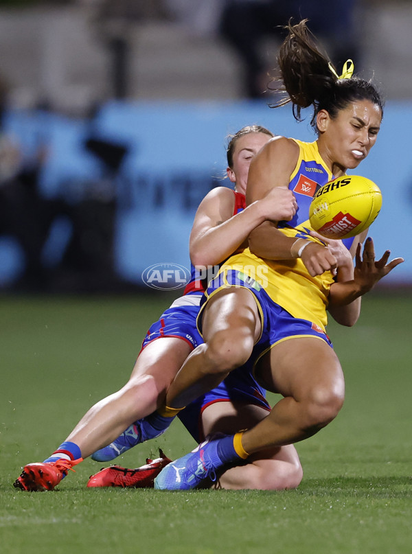 AFLW 2024 Round 03 - Western Bulldogs v West Coast - A-53986244