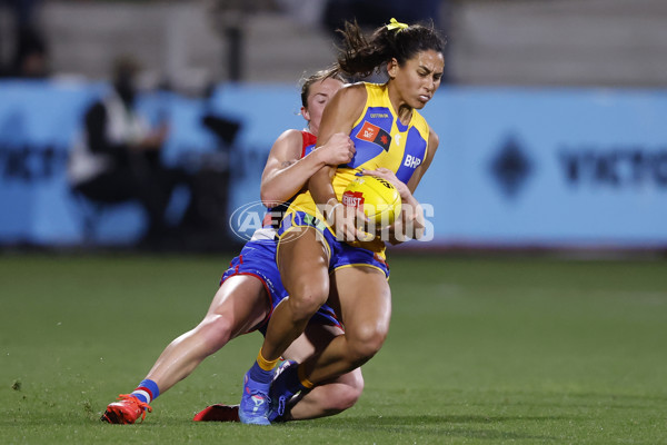 AFLW 2024 Round 03 - Western Bulldogs v West Coast - A-53986245