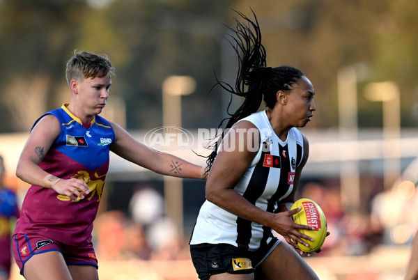 AFLW 2024 Round 03 - Brisbane v Collingwood - A-53991655