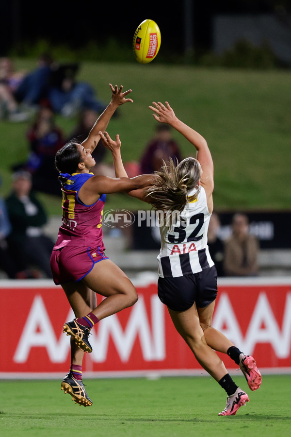 AFLW 2024 Round 03 - Brisbane v Collingwood - A-53993589