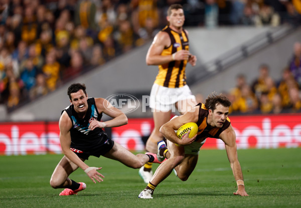 AFL 2024 Second Semi Final - Port Adelaide v Hawthorn - A-53998620