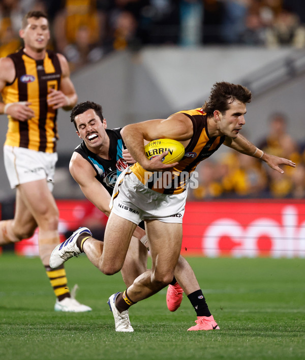 AFL 2024 Second Semi Final - Port Adelaide v Hawthorn - A-53998622