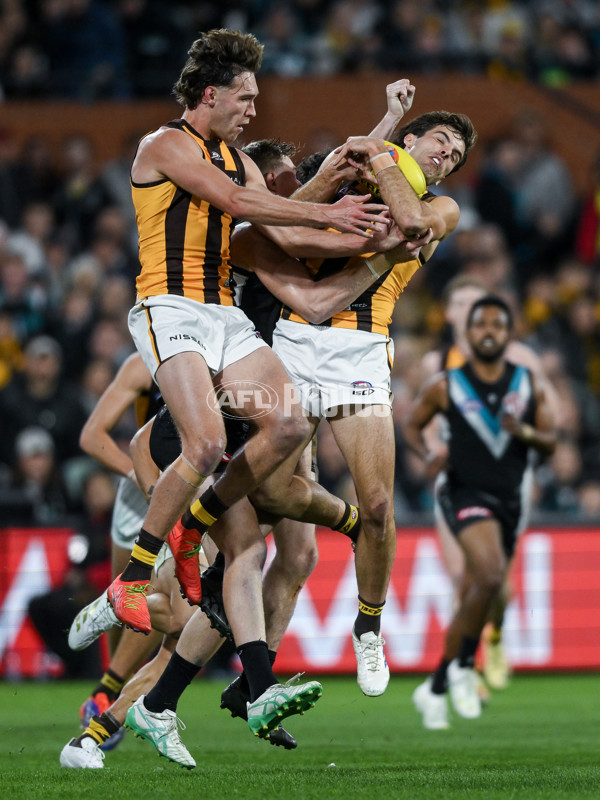 AFL 2024 Second Semi Final - Port Adelaide v Hawthorn - A-53999129