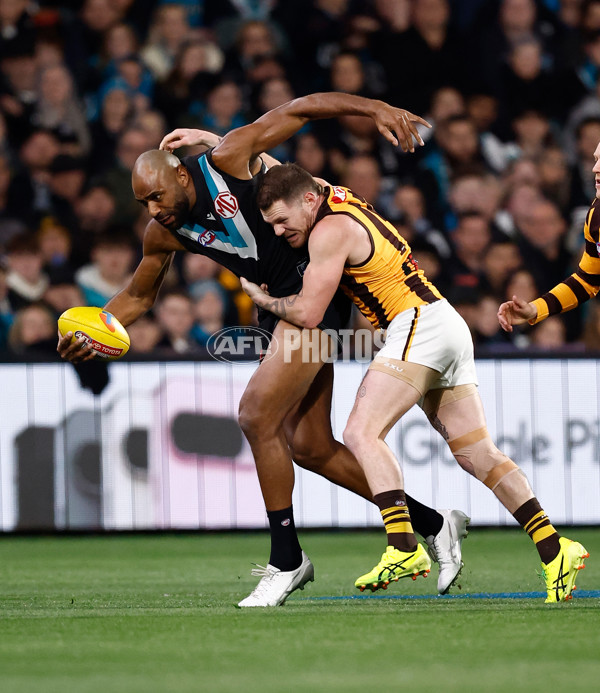 AFL 2024 Second Semi Final - Port Adelaide v Hawthorn - A-54000983