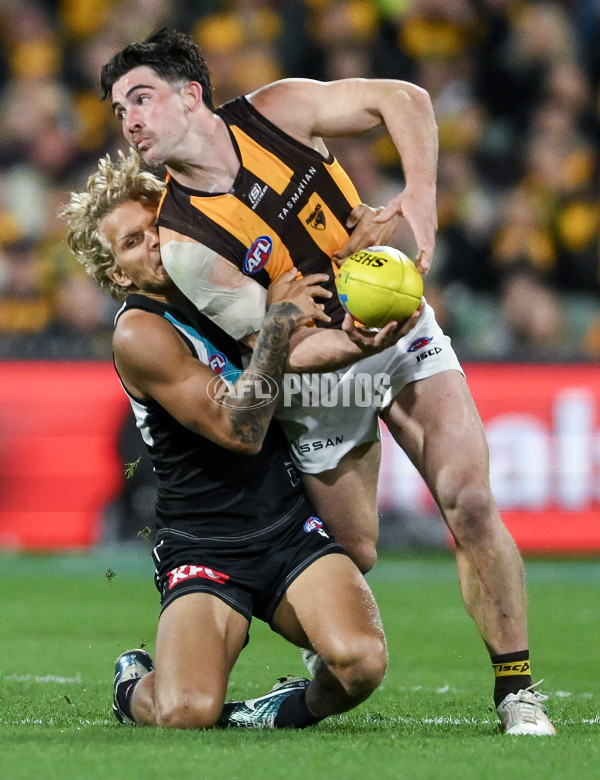 AFL 2024 Second Semi Final - Port Adelaide v Hawthorn - A-54004099