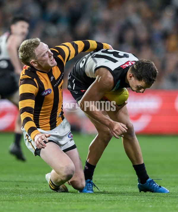 AFL 2024 Second Semi Final - Port Adelaide v Hawthorn - A-54006050