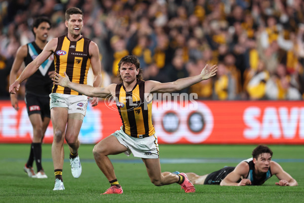 AFL 2024 Second Semi Final - Port Adelaide v Hawthorn - A-54006086