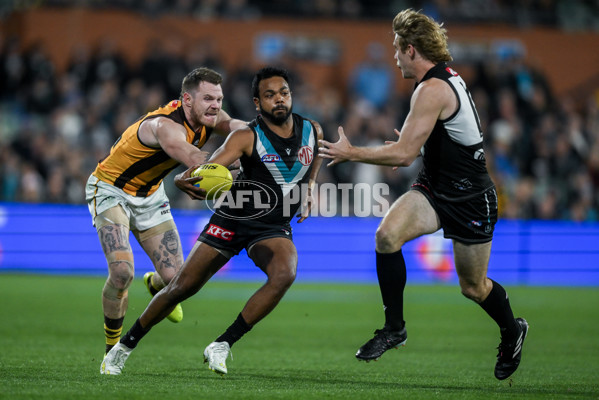 AFL 2024 Second Semi Final - Port Adelaide v Hawthorn - A-54006550