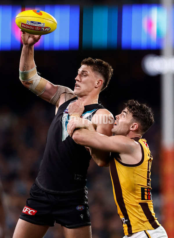 AFL 2024 Second Semi Final - Port Adelaide v Hawthorn - A-54011667