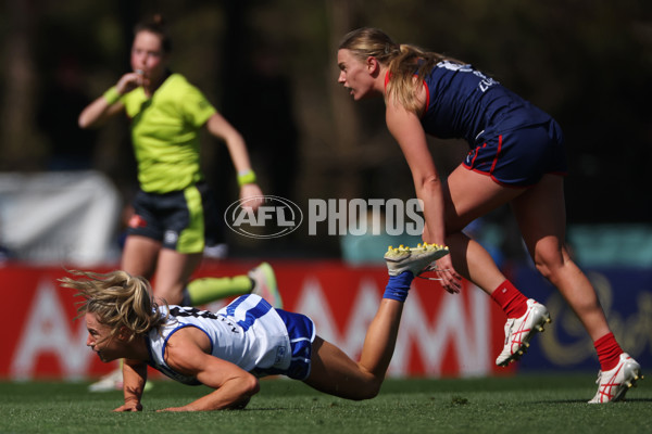 AFLW 2024 Round 03 - Melbourne v North Melbourne - A-54061191