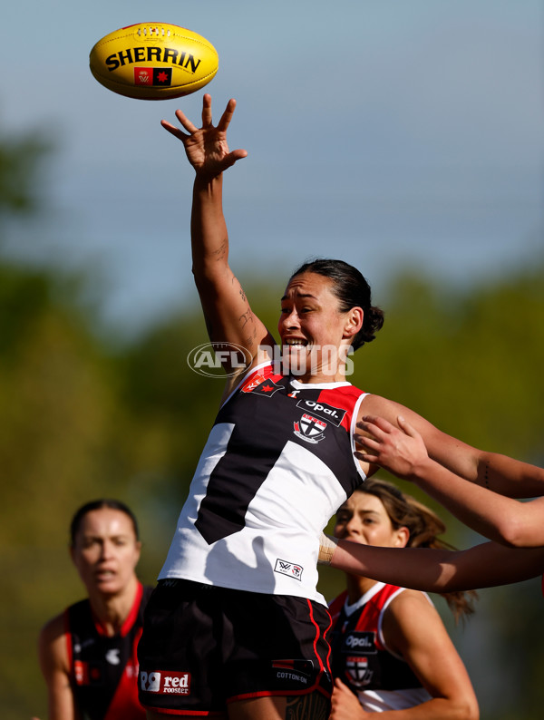 AFLW 2024 Round 03 - Essendon v St Kilda - A-54065075