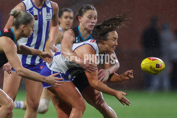 AFLW 2024 Round 04 - North Melbourne v Port Adelaide - A-54161432