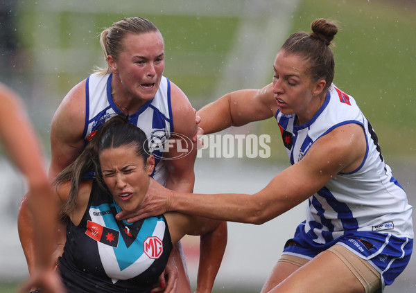 AFLW 2024 Round 04 - North Melbourne v Port Adelaide - A-54174239