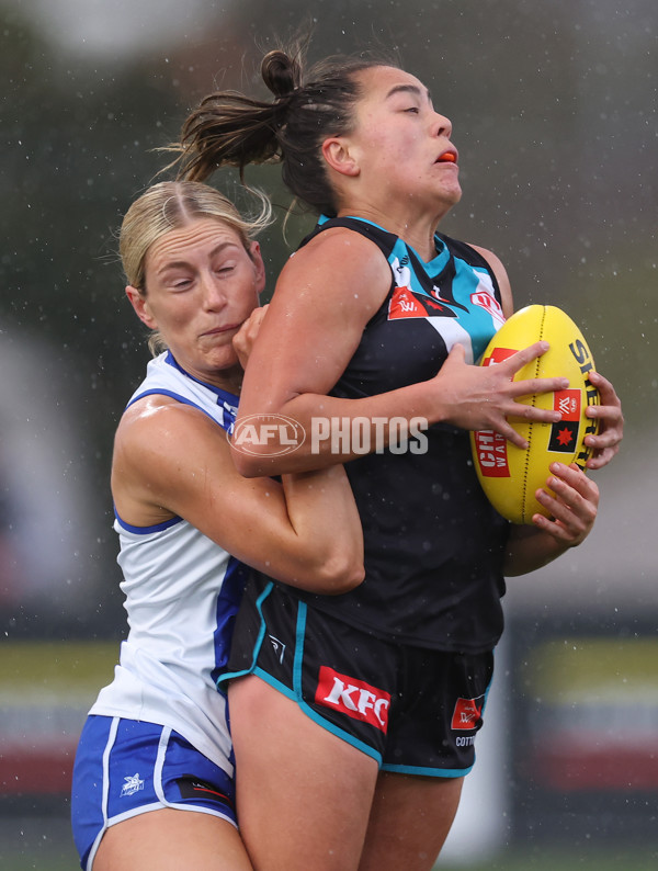 AFLW 2024 Round 04 - North Melbourne v Port Adelaide - A-54174241