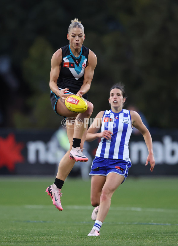 AFLW 2024 Round 04 - North Melbourne v Port Adelaide - A-54174252