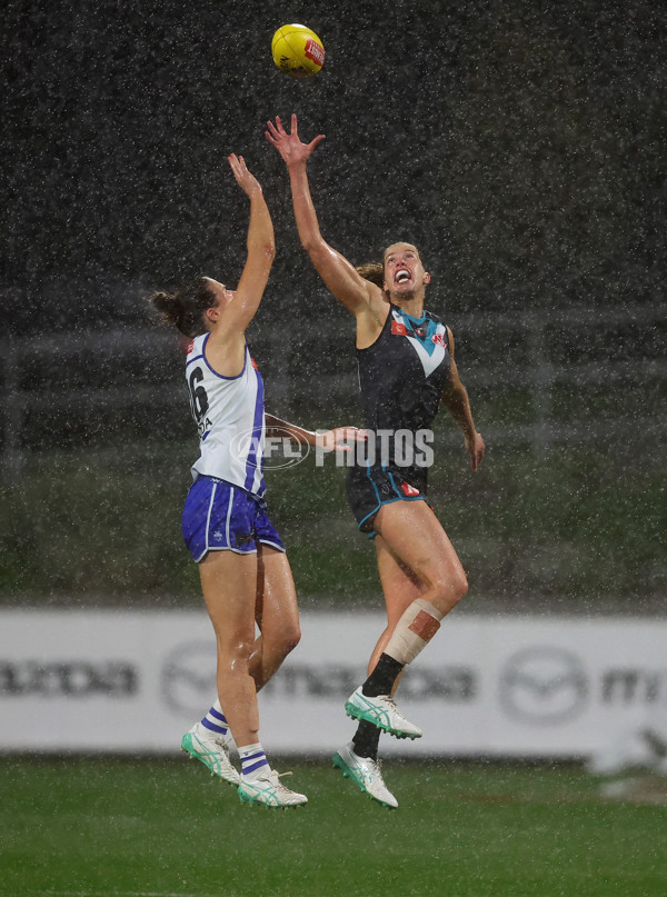 AFLW 2024 Round 04 - North Melbourne v Port Adelaide - A-54174274