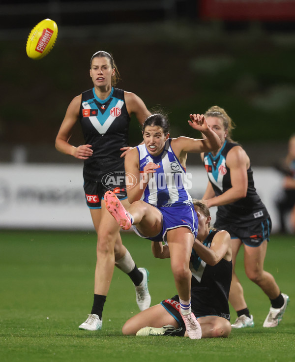 AFLW 2024 Round 04 - North Melbourne v Port Adelaide - A-54174275