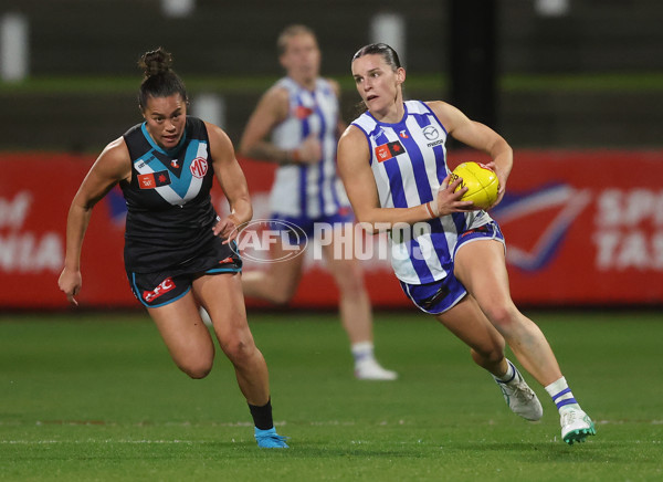 AFLW 2024 Round 04 - North Melbourne v Port Adelaide - A-54174276