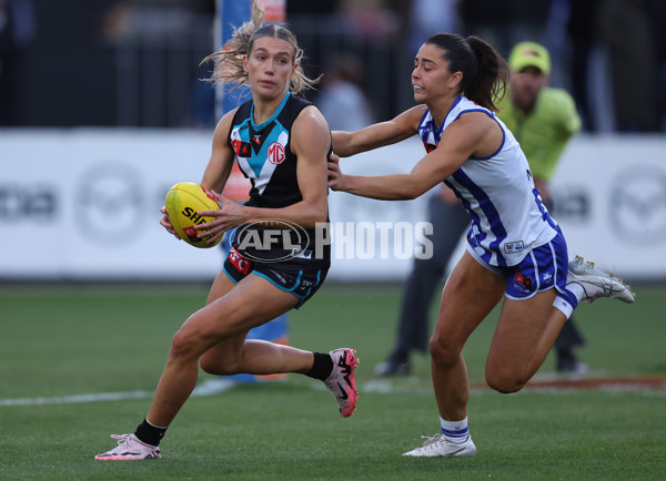 AFLW 2024 Round 04 - North Melbourne v Port Adelaide - A-54176503