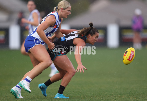 AFLW 2024 Round 04 - North Melbourne v Port Adelaide - A-54176510