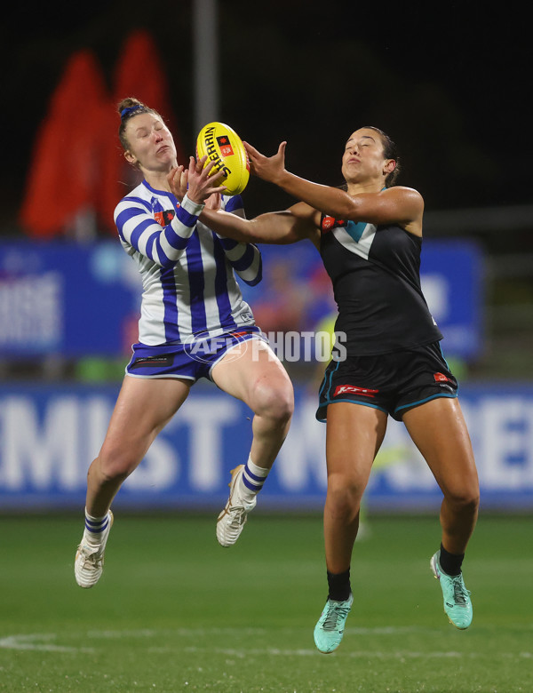 AFLW 2024 Round 04 - North Melbourne v Port Adelaide - A-54176804