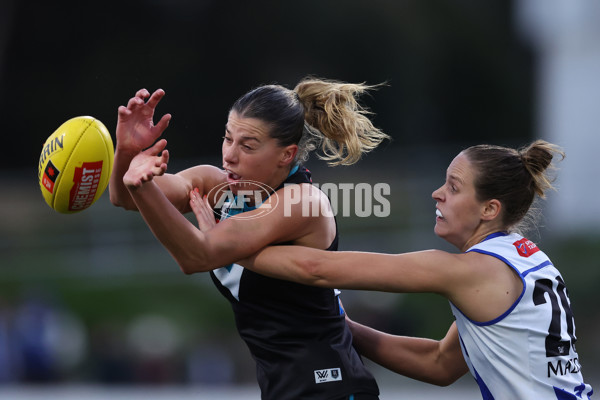 AFLW 2024 Round 04 - North Melbourne v Port Adelaide - A-54176805