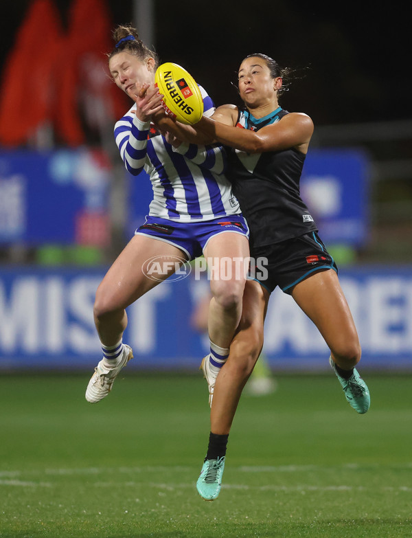 AFLW 2024 Round 04 - North Melbourne v Port Adelaide - A-54176808