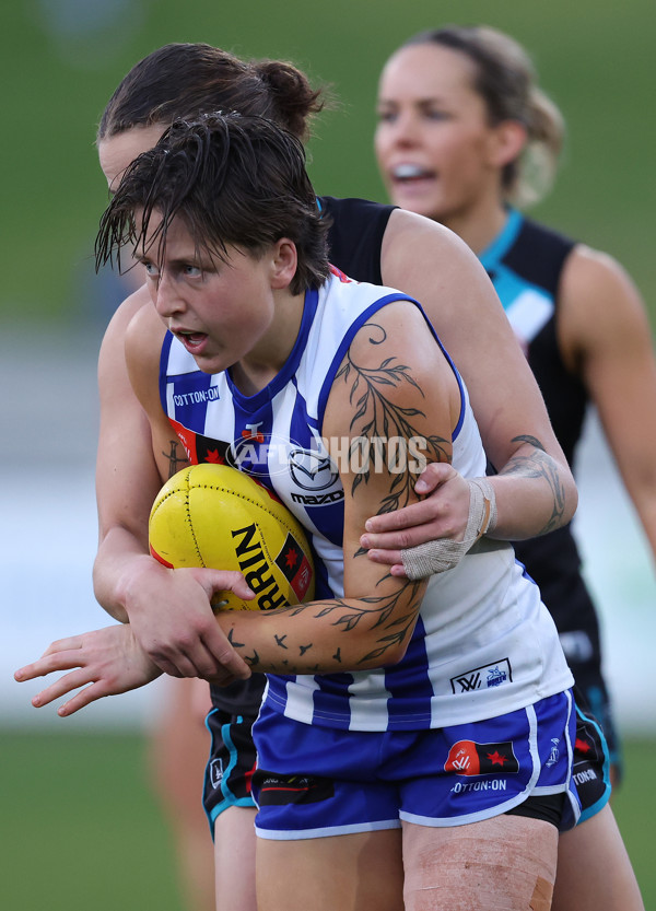 AFLW 2024 Round 04 - North Melbourne v Port Adelaide - A-54176813