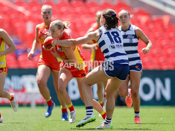 AFLW 2024 Round 04 - Gold Coast v Geelong - A-54179105