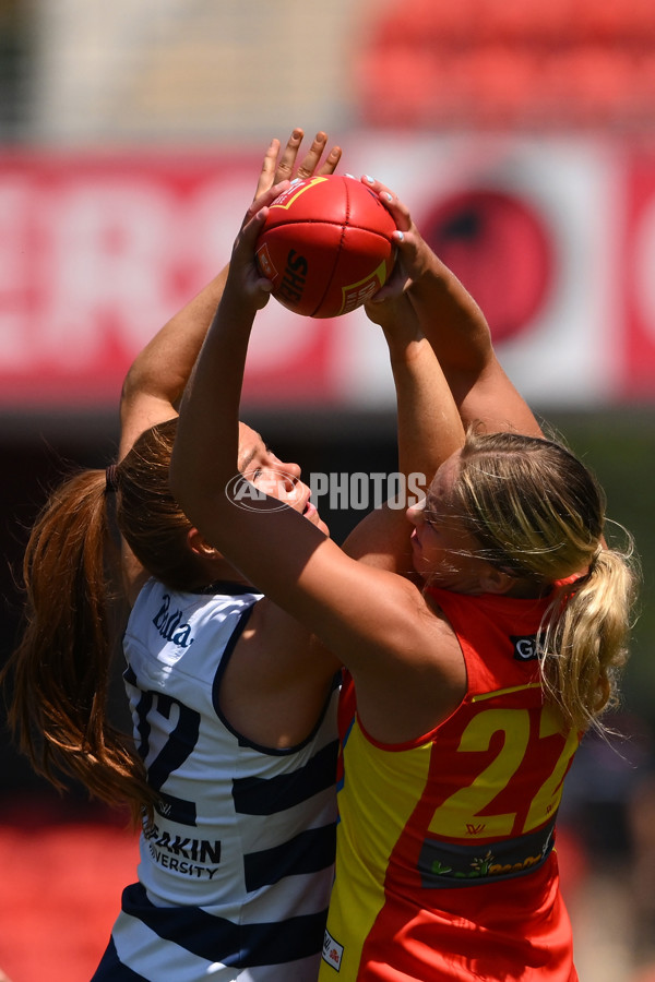 AFLW 2024 Round 04 - Gold Coast v Geelong - A-54182094