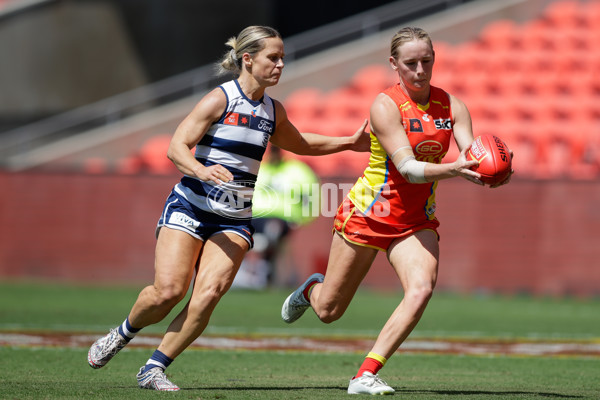 AFLW 2024 Round 04 - Gold Coast v Geelong - A-54182131