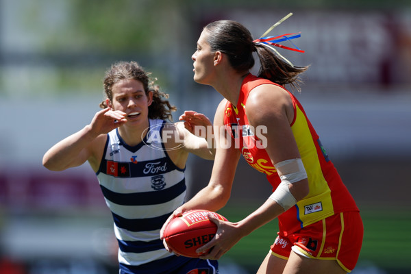 AFLW 2024 Round 04 - Gold Coast v Geelong - A-54182321